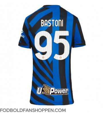 Inter Milan Alessandro Bastoni #95 Hjemmebanetrøje Dame 2024-25 Kortærmet